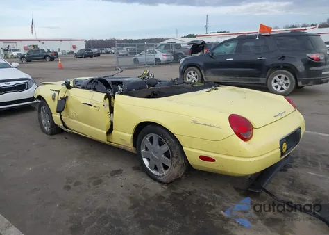 2002 Ford Thunderbird from USA, damaged, VIN 1FAHP60A02Y107571